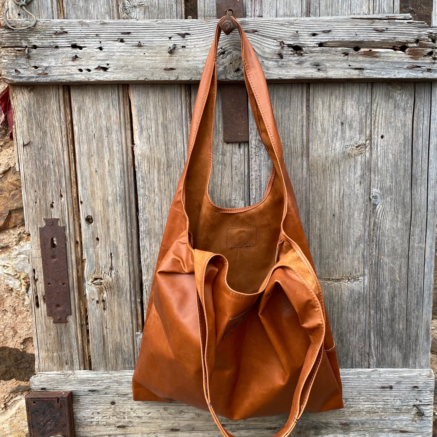 Generous Leather Shopping Bag