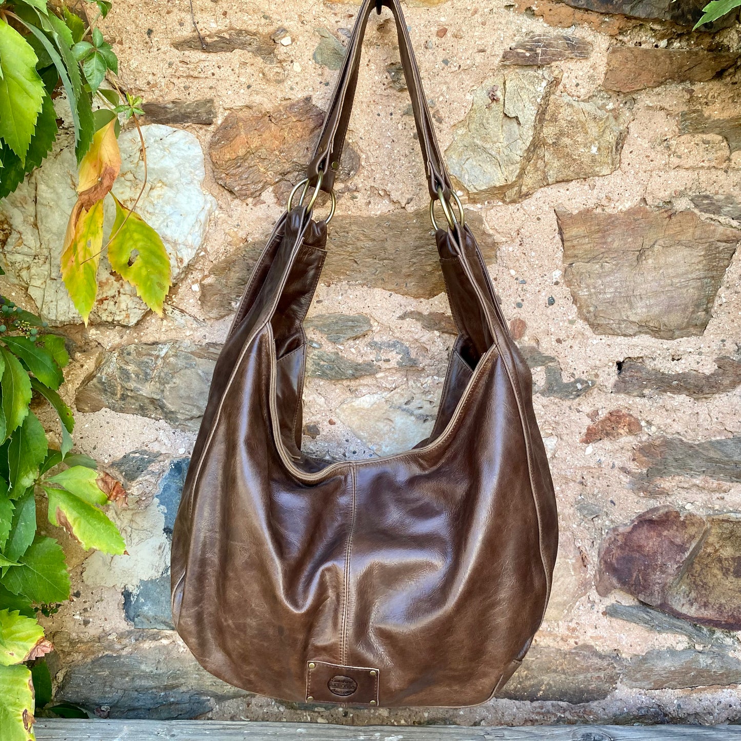 Large Leather Slouch / Overnighter