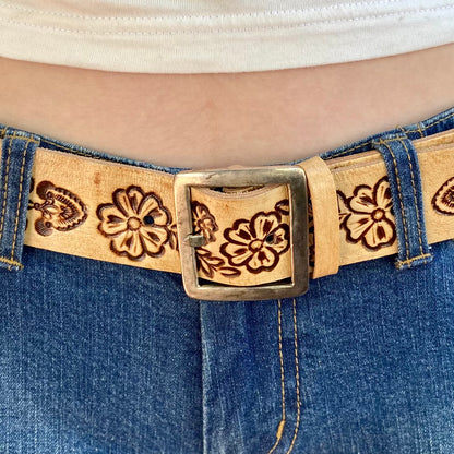 Carved Leather Belts