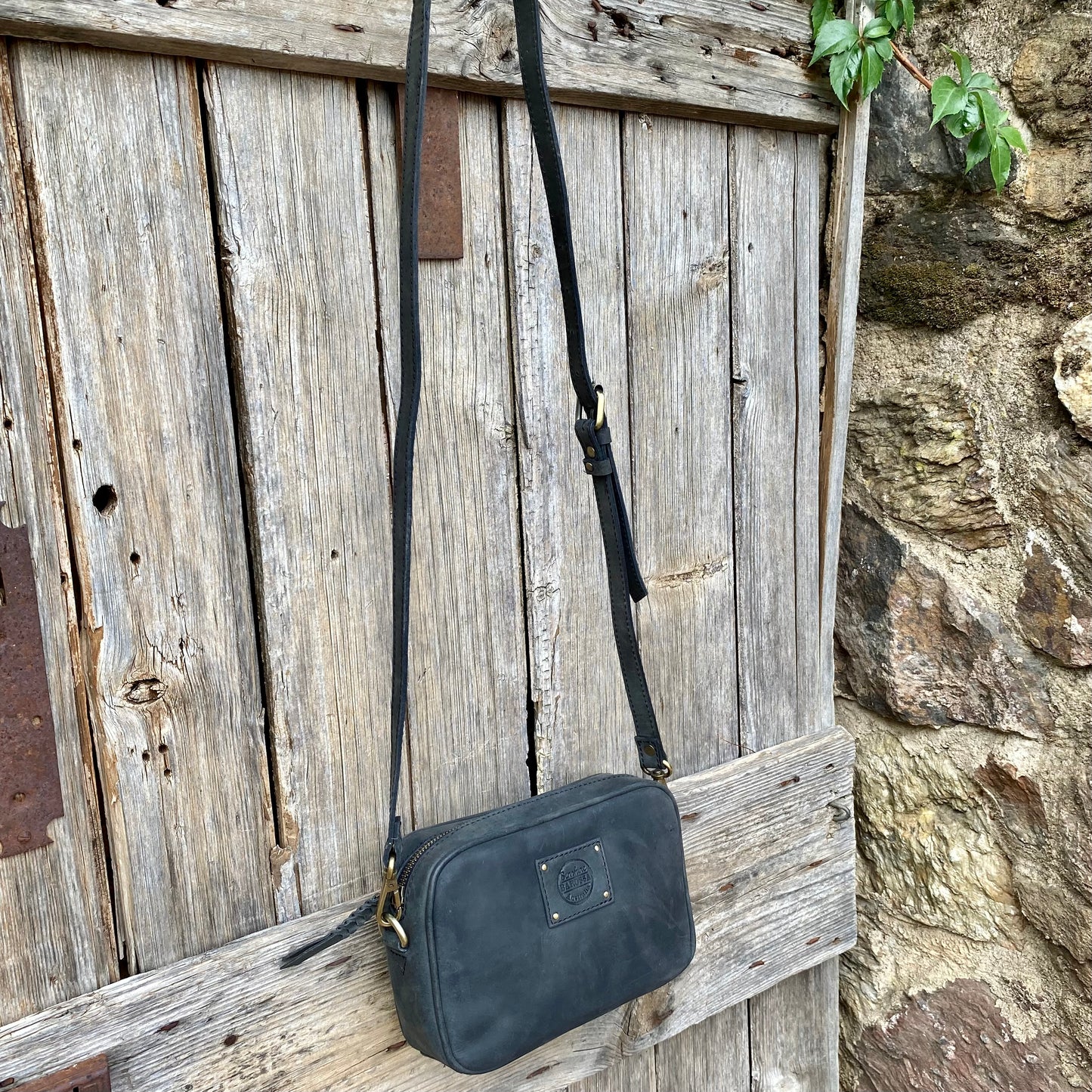 Leather Pouch with Strap