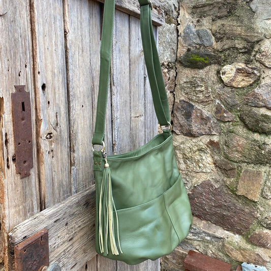 Charmaine Two Pocket Slouch Bag Different Leather Prices $199 - $299