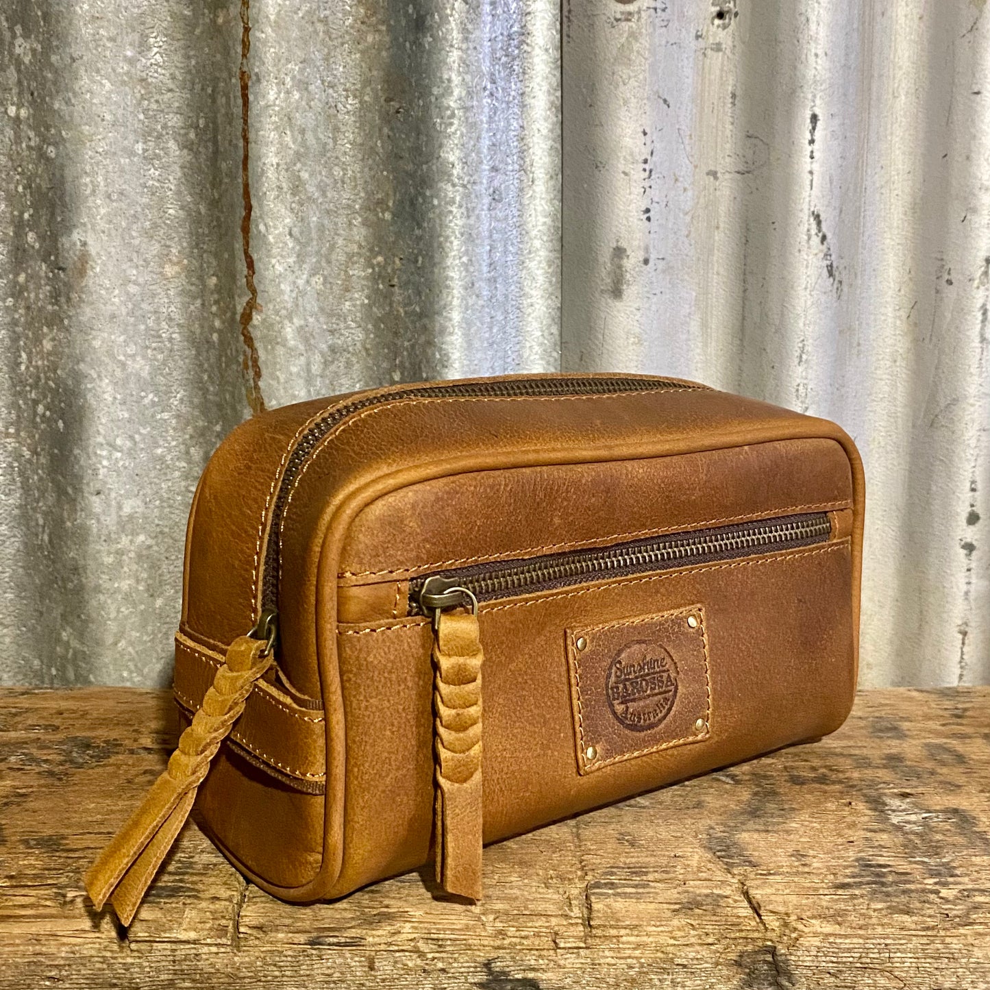 Leather Toiletry Bag / Wash Bag￼