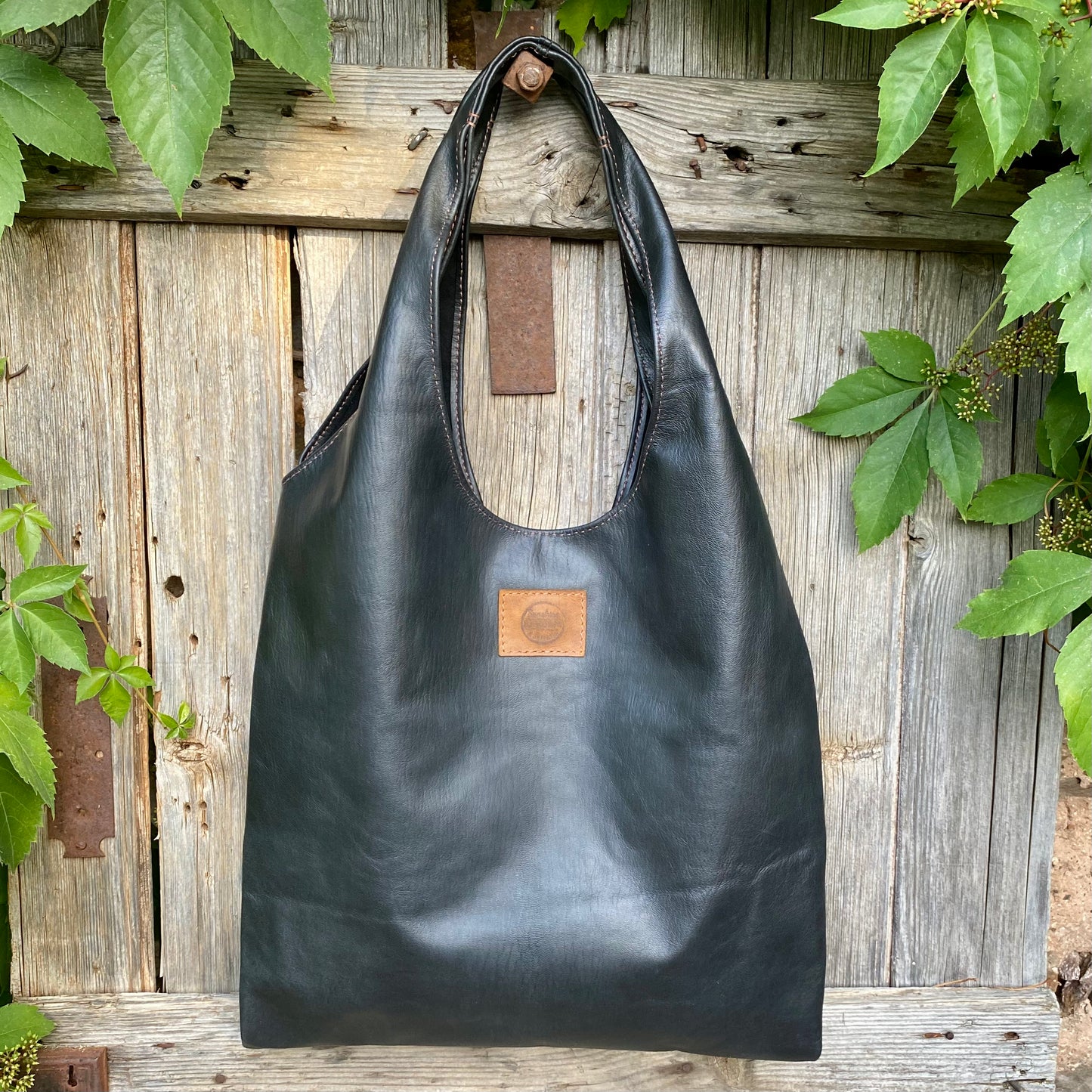 Generous Leather Shopping Bag