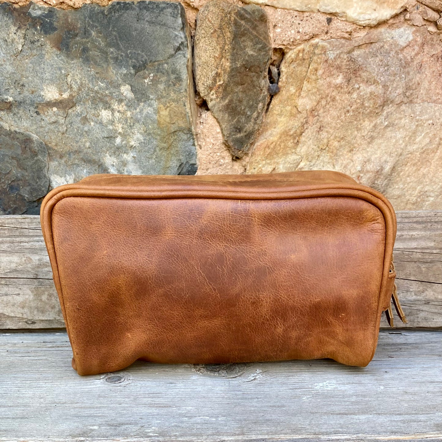 Leather Toiletry Bag / Wash Bag￼