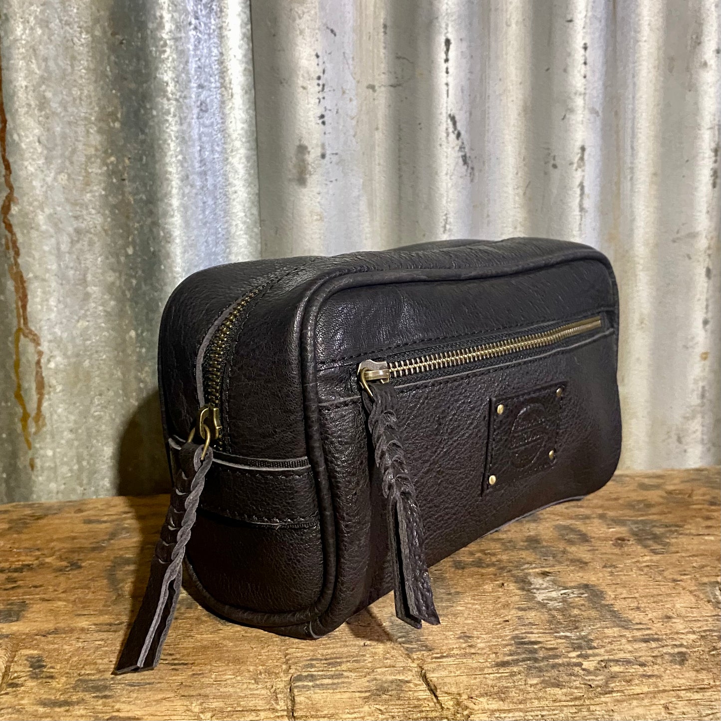 Leather Toiletry Bag / Wash Bag￼