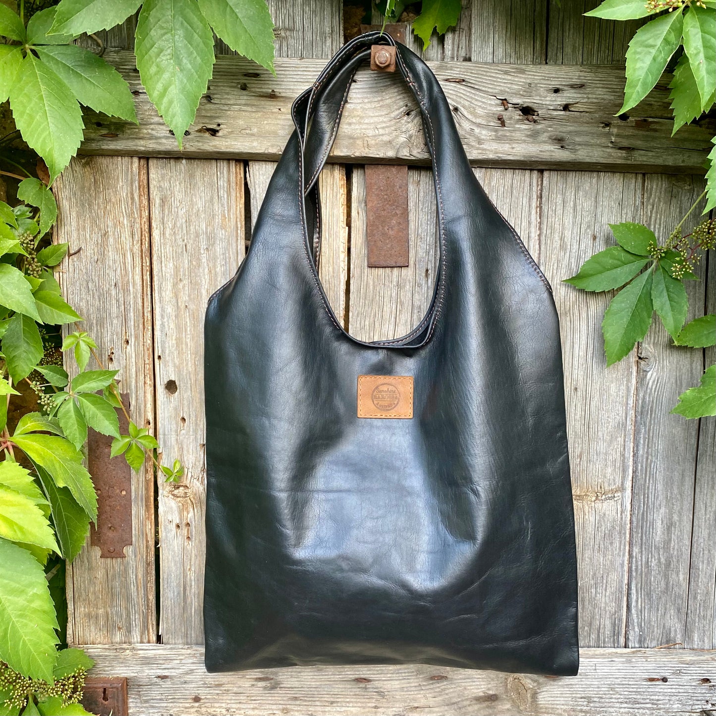 Generous Leather Shopping Bag