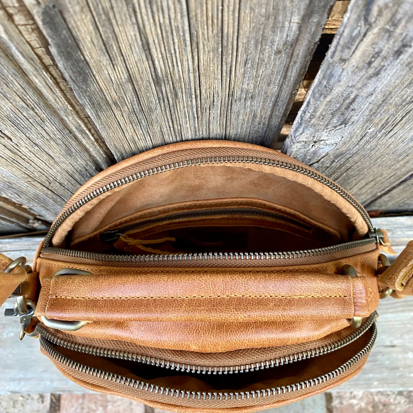 Leather Round Bag