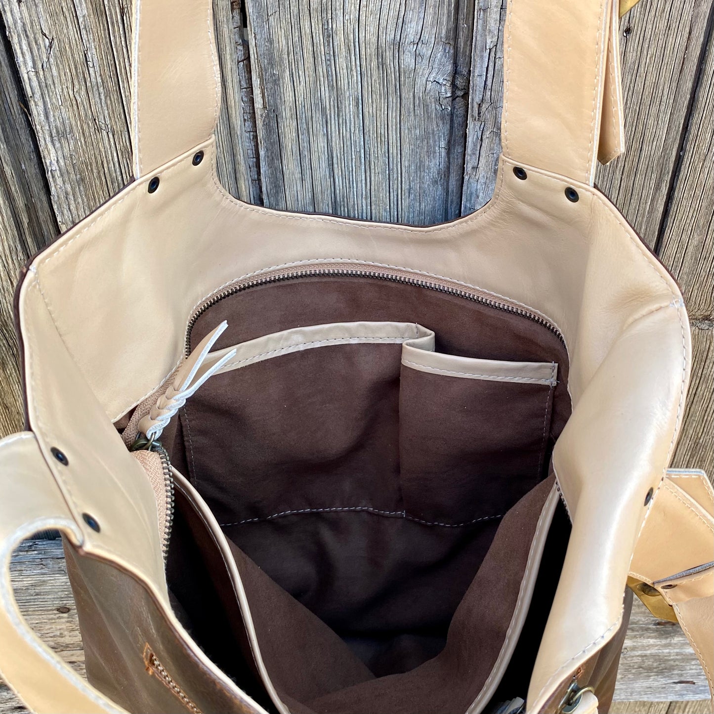 My Everyday Buckle Leather Tote