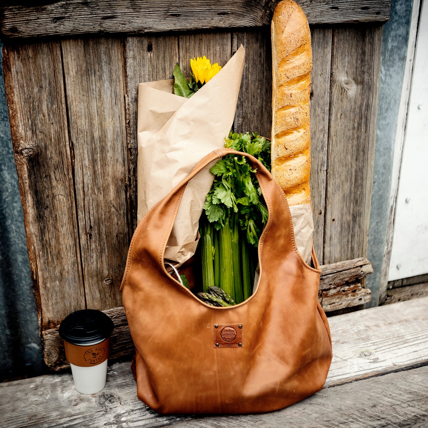 Generous Leather Shopping Bag